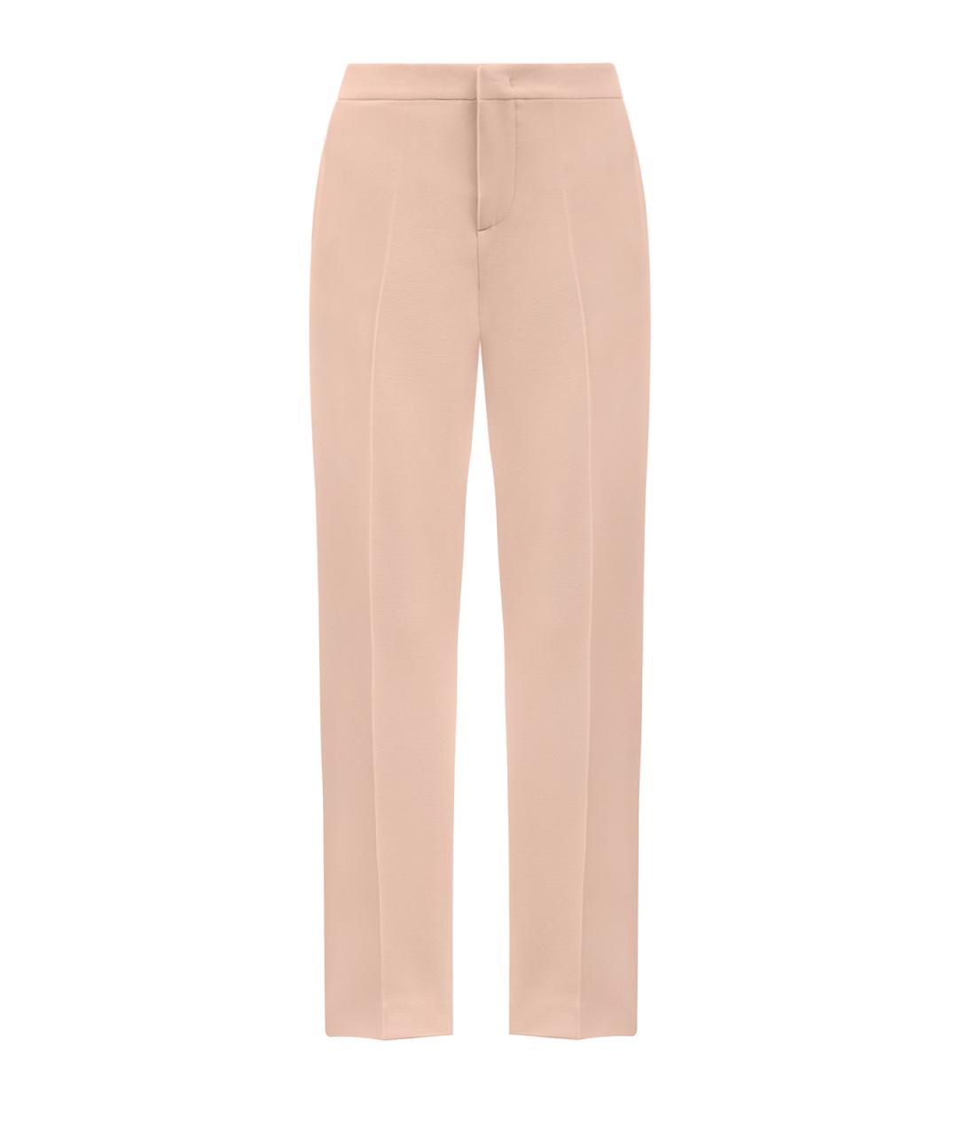 FABIANA FILIPPI Бежевые шерстяные брюки узкие, фото 1