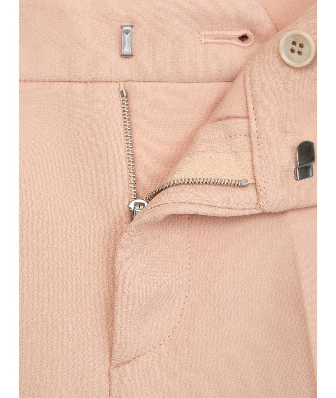 FABIANA FILIPPI Бежевые шерстяные брюки узкие, фото 6