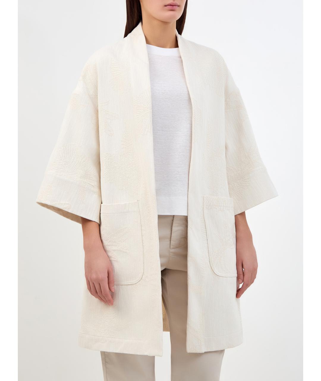 ELEVENTY Бежевый хлопковый кардиган, фото 3