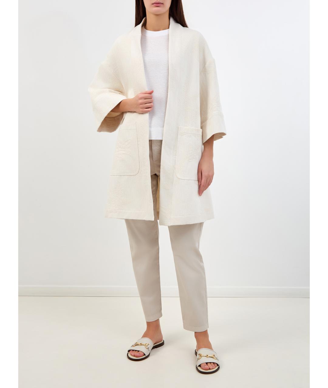 ELEVENTY Бежевый хлопковый кардиган, фото 2