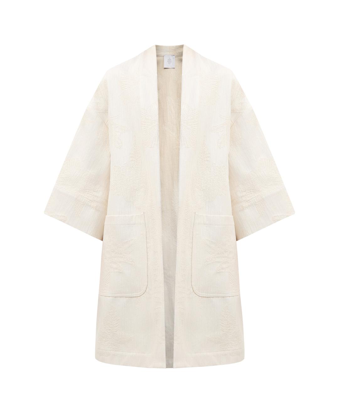 ELEVENTY Бежевый хлопковый кардиган, фото 1