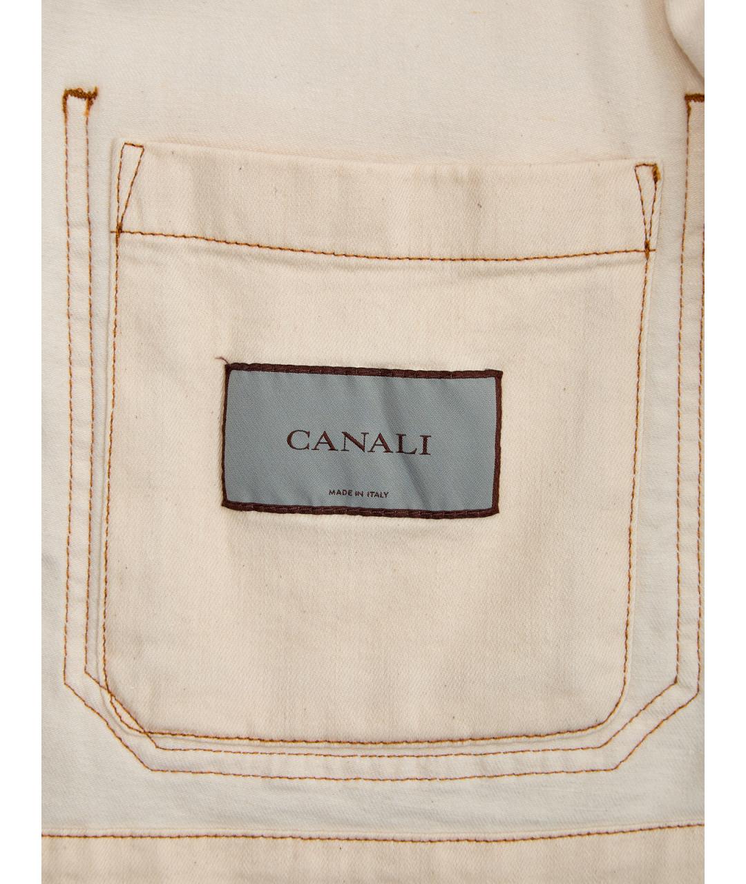 CANALI Бежевая хлопковая куртка, фото 5