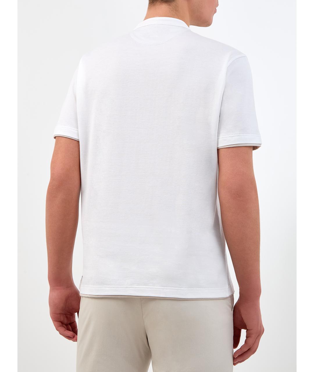 ELEVENTY Белая хлопковая футболка, фото 4