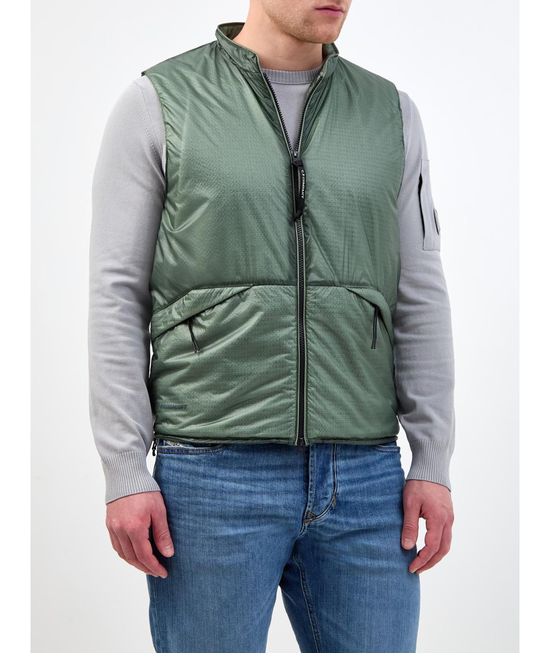 CP COMPANY Зеленый полиамидовый жилет, фото 3