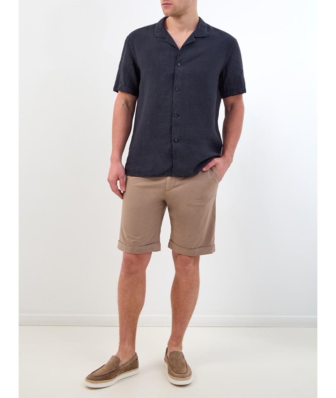 PESERICO Бежевые хлопковые шорты, фото 2