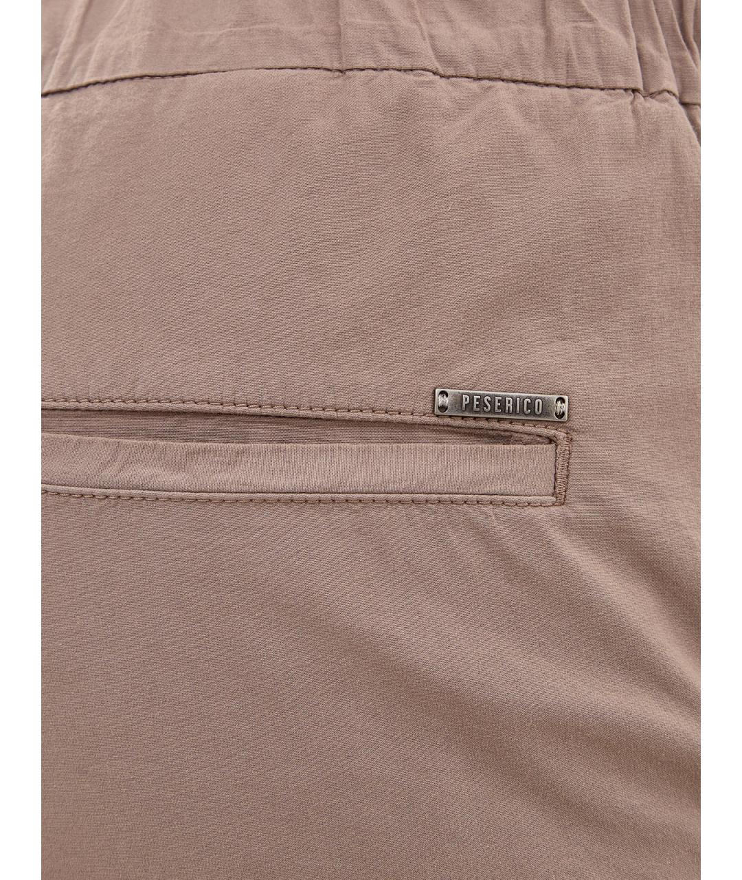 PESERICO Бежевые хлопковые шорты, фото 5