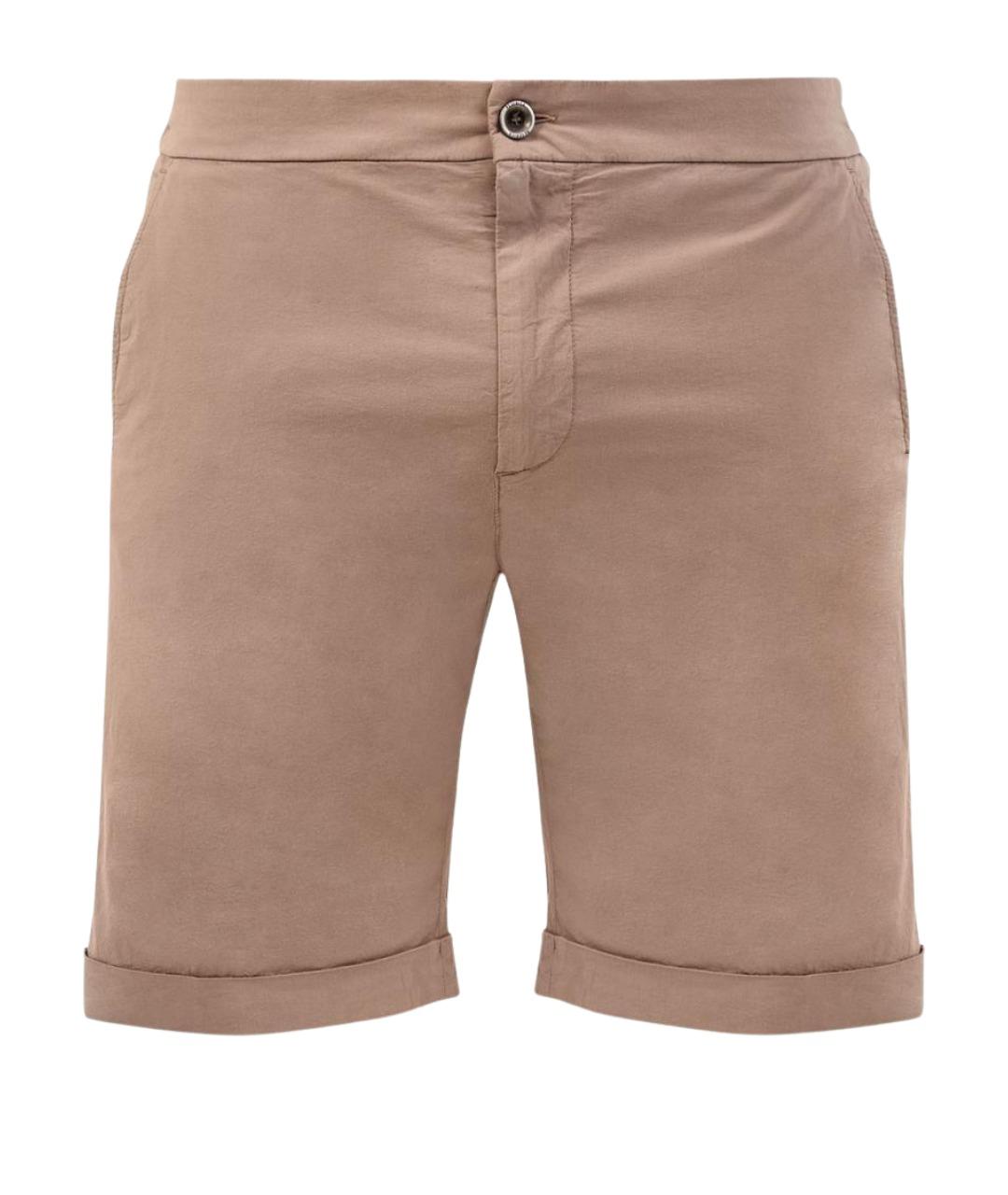 PESERICO Бежевые хлопковые шорты, фото 1
