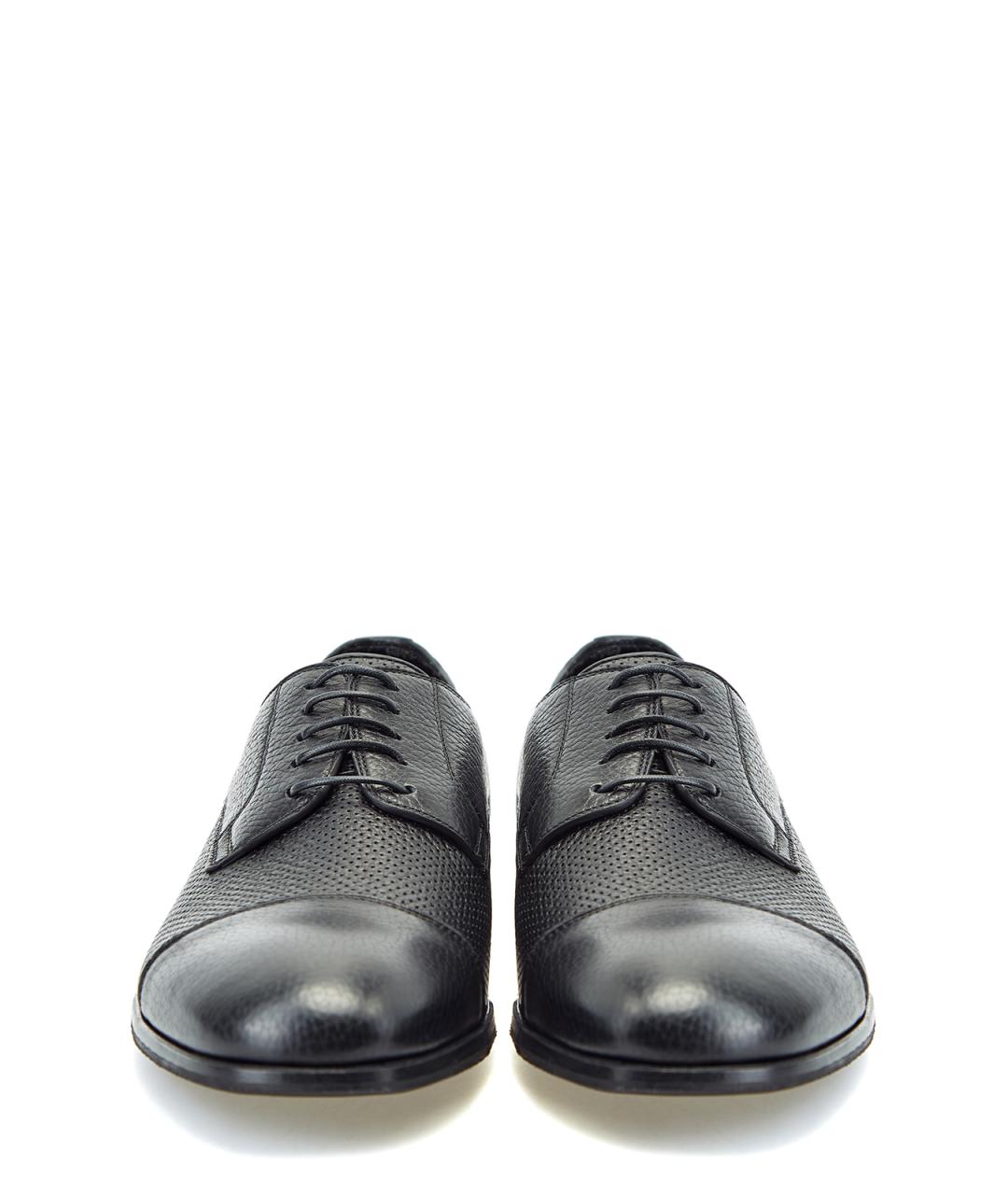 BARRETT Черные кожаные туфли, фото 6