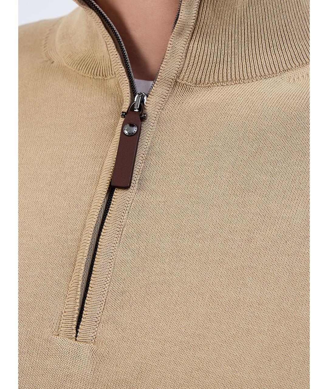 CANALI Бежевый хлопковый джемпер / свитер, фото 5