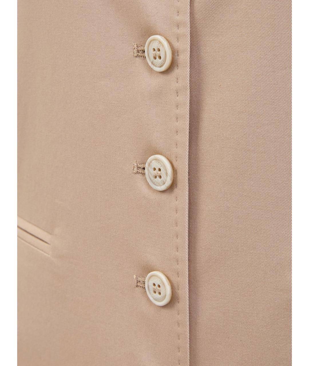 ELEVENTY Бежевый хлопковый жилет, фото 3