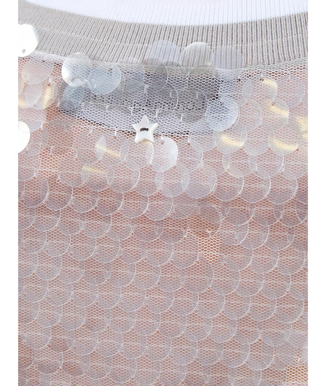 LORENA ANTONIAZZI Белая ацетатная блузы, фото 5