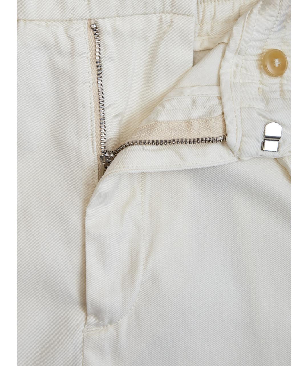CANALI Белые повседневные брюки, фото 6