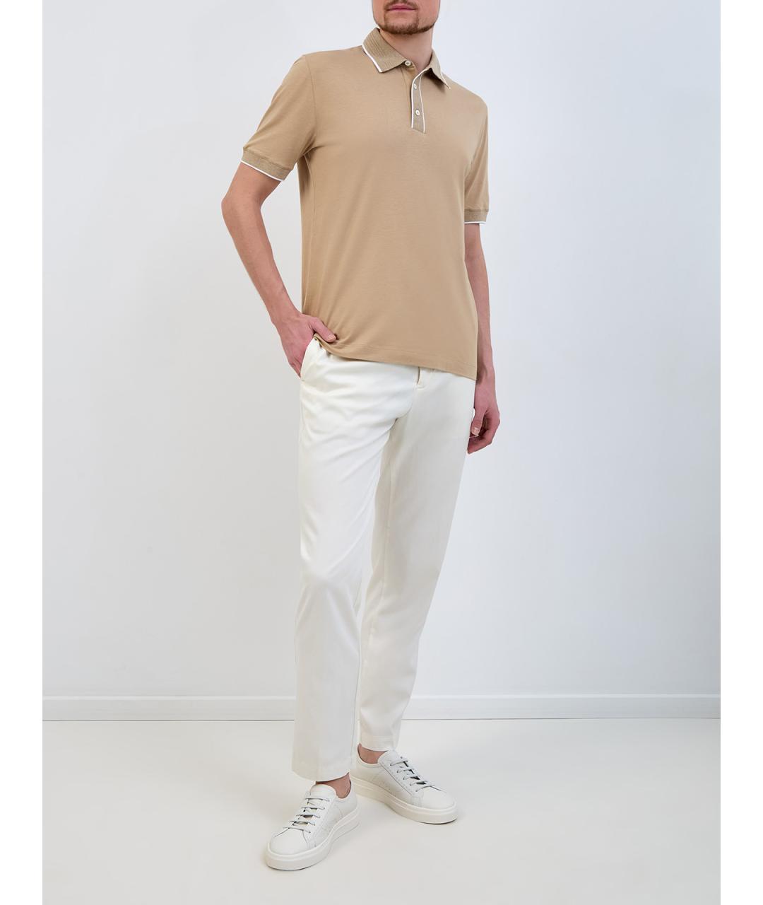 CANALI Белые повседневные брюки, фото 2