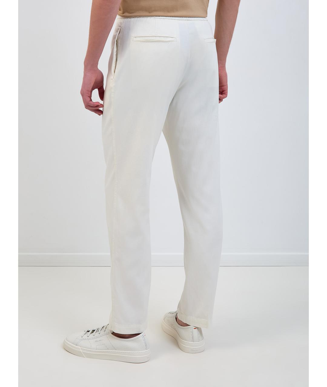 CANALI Белые повседневные брюки, фото 4