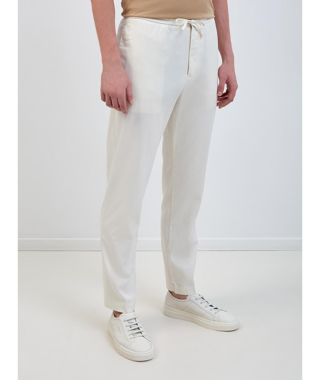 CANALI Белые повседневные брюки, фото 3