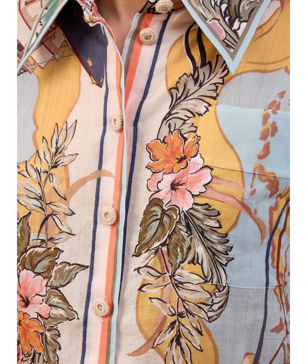 ZIMMERMANN Мульти льняная рубашка, фото 5