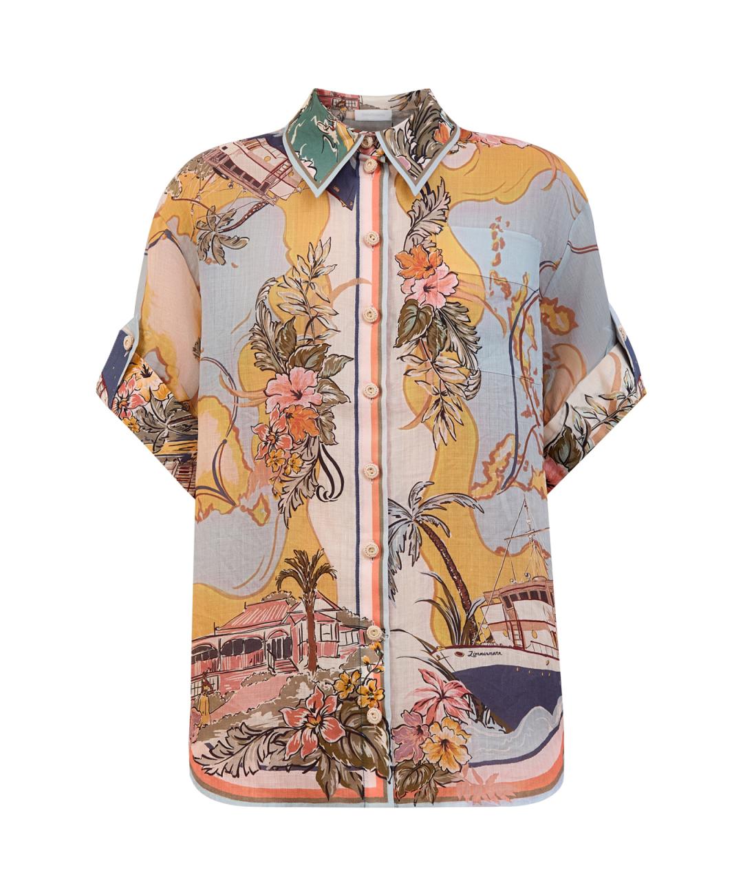 ZIMMERMANN Мульти льняная рубашка, фото 1