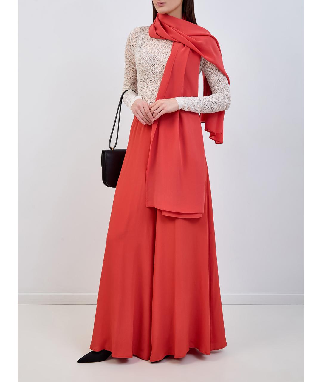 GENTRY PORTOFINO Белый шелковый джемпер / свитер, фото 2