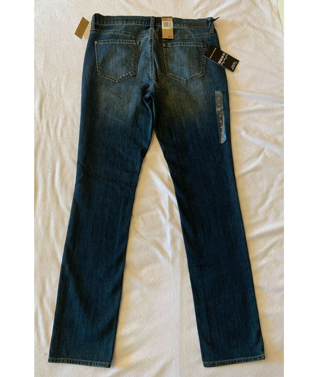 DKNY Синие хлопковые прямые джинсы, фото 2