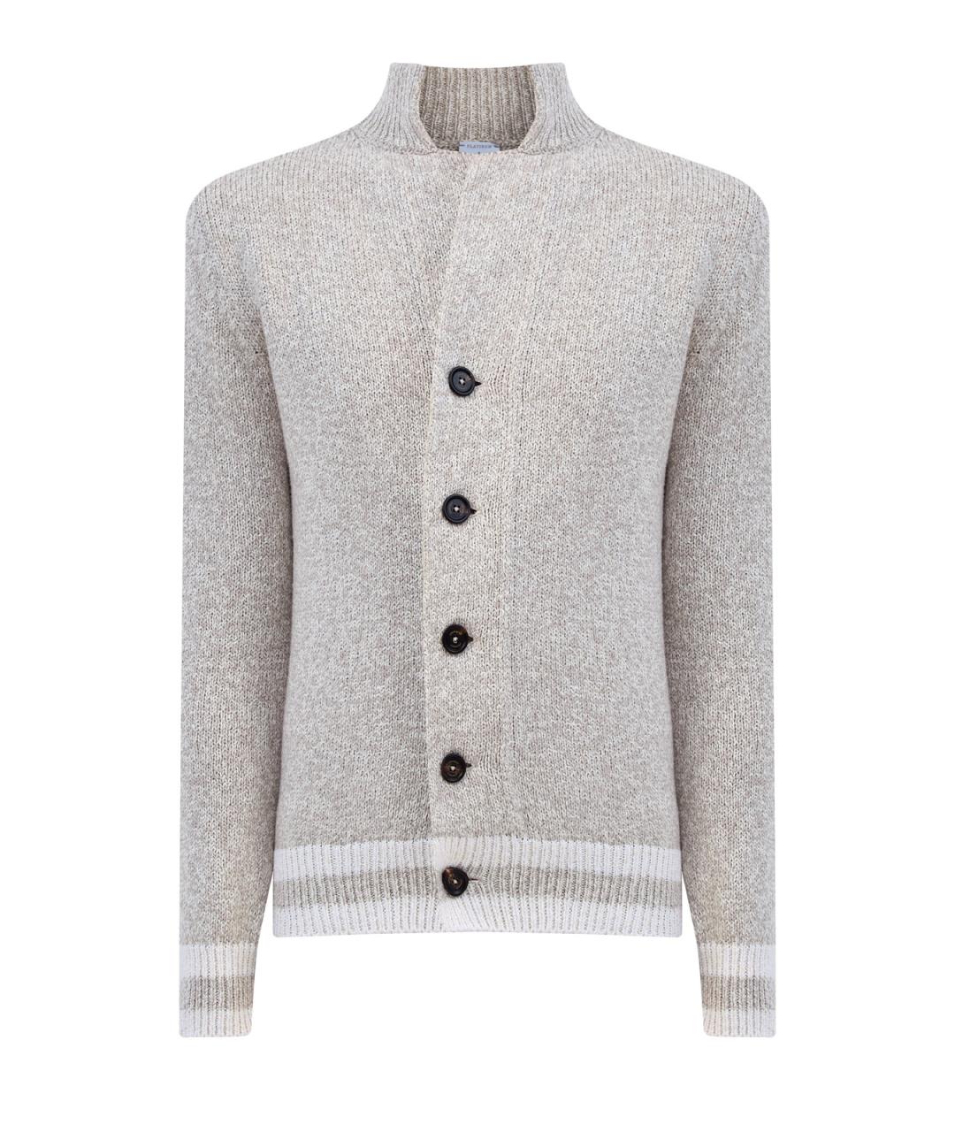 ELEVENTY Бежевый хлопковый кардиган, фото 1