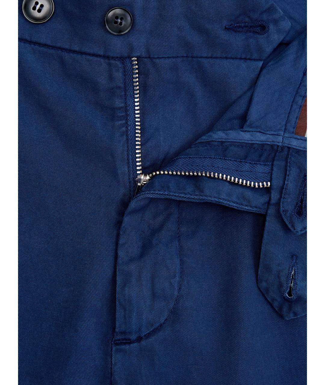 CANALI Синие повседневные брюки, фото 6