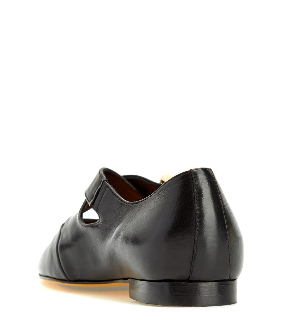 DOUCAL'S Черные кожаные балетки, фото 3