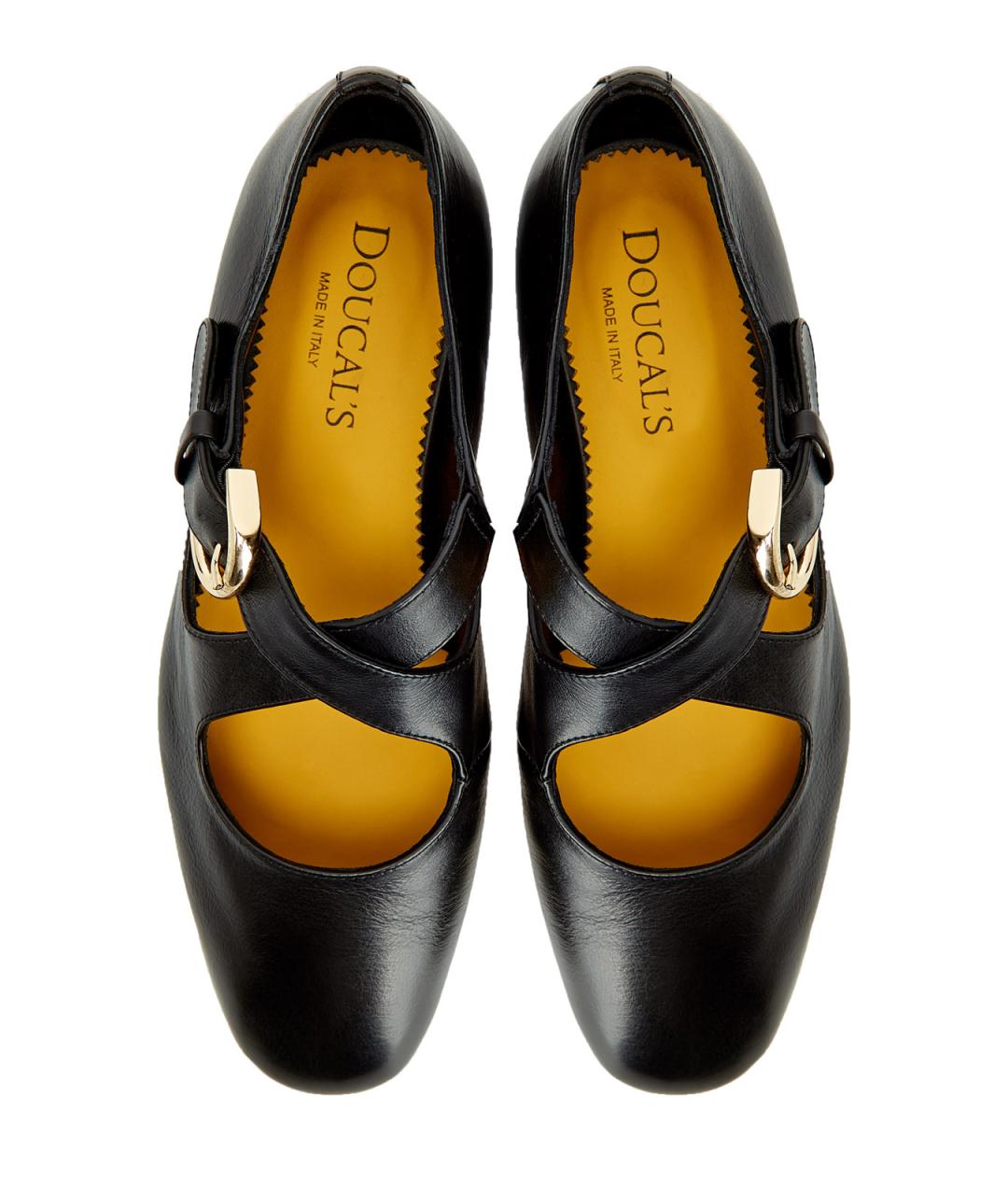 DOUCAL'S Черные кожаные балетки, фото 5