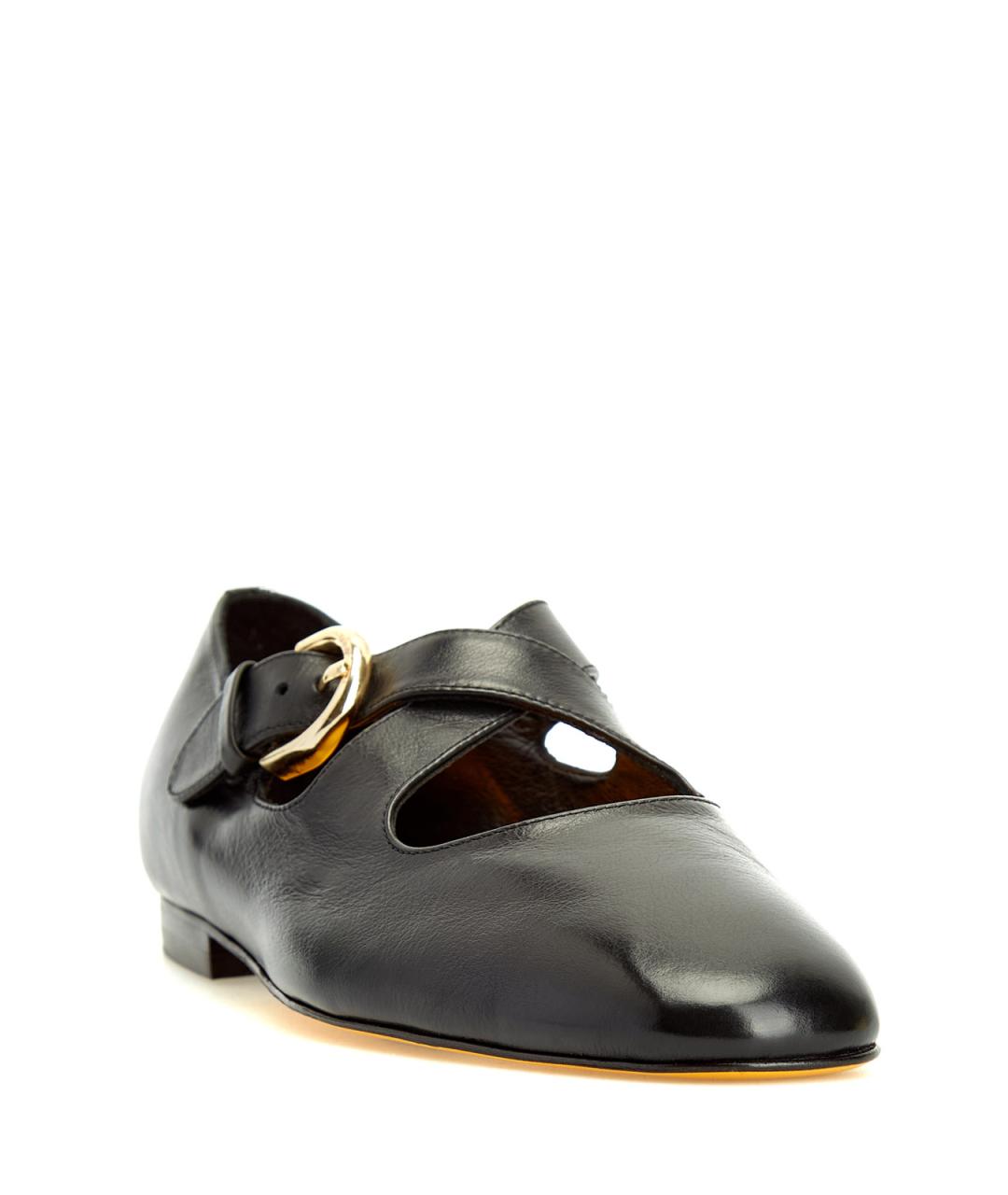 DOUCAL'S Черные кожаные балетки, фото 2