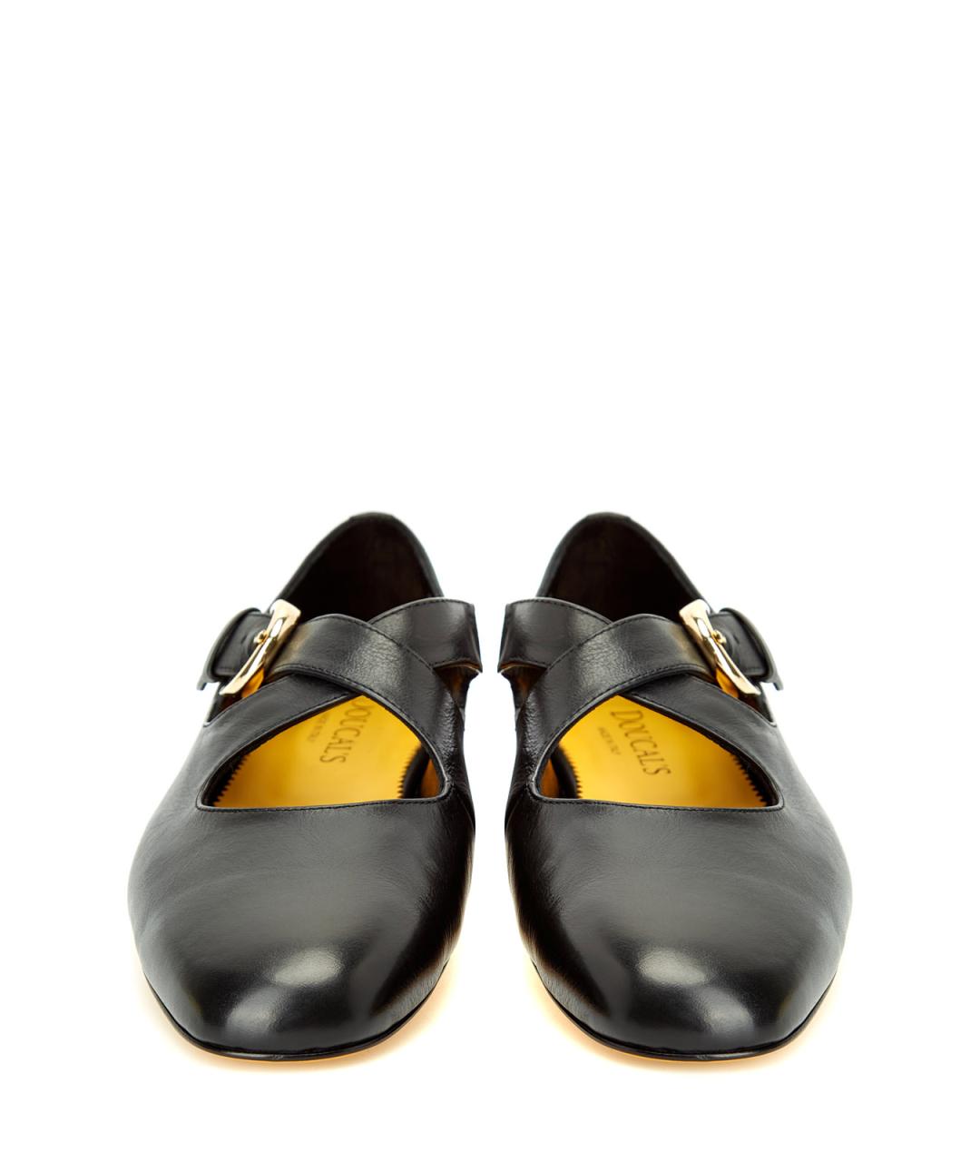 DOUCAL'S Черные кожаные балетки, фото 4