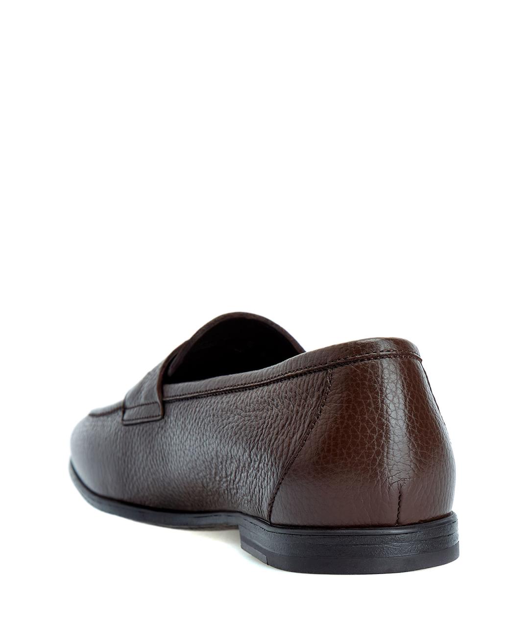 CANALI Коричневые кожаные лоферы, фото 4