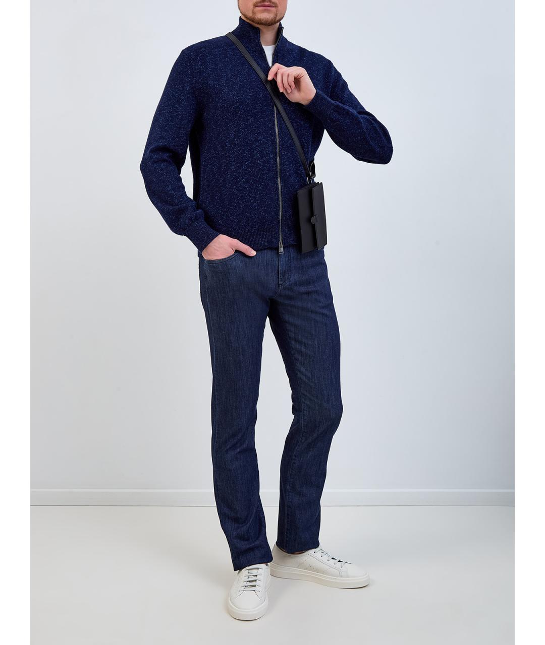 CANALI Синий кардиган, фото 2