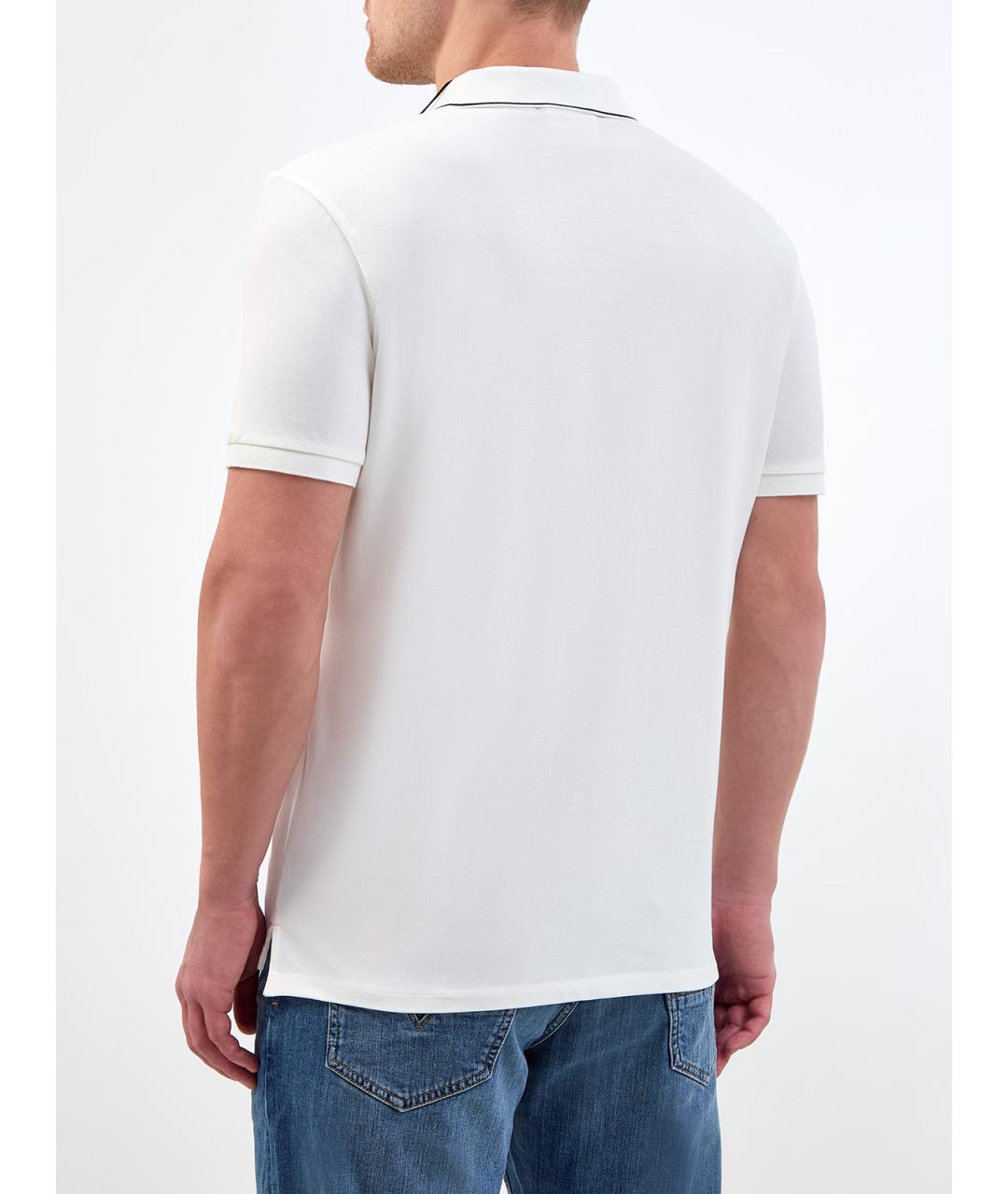 CP COMPANY Белое хлопковое поло с коротким рукавом, фото 4