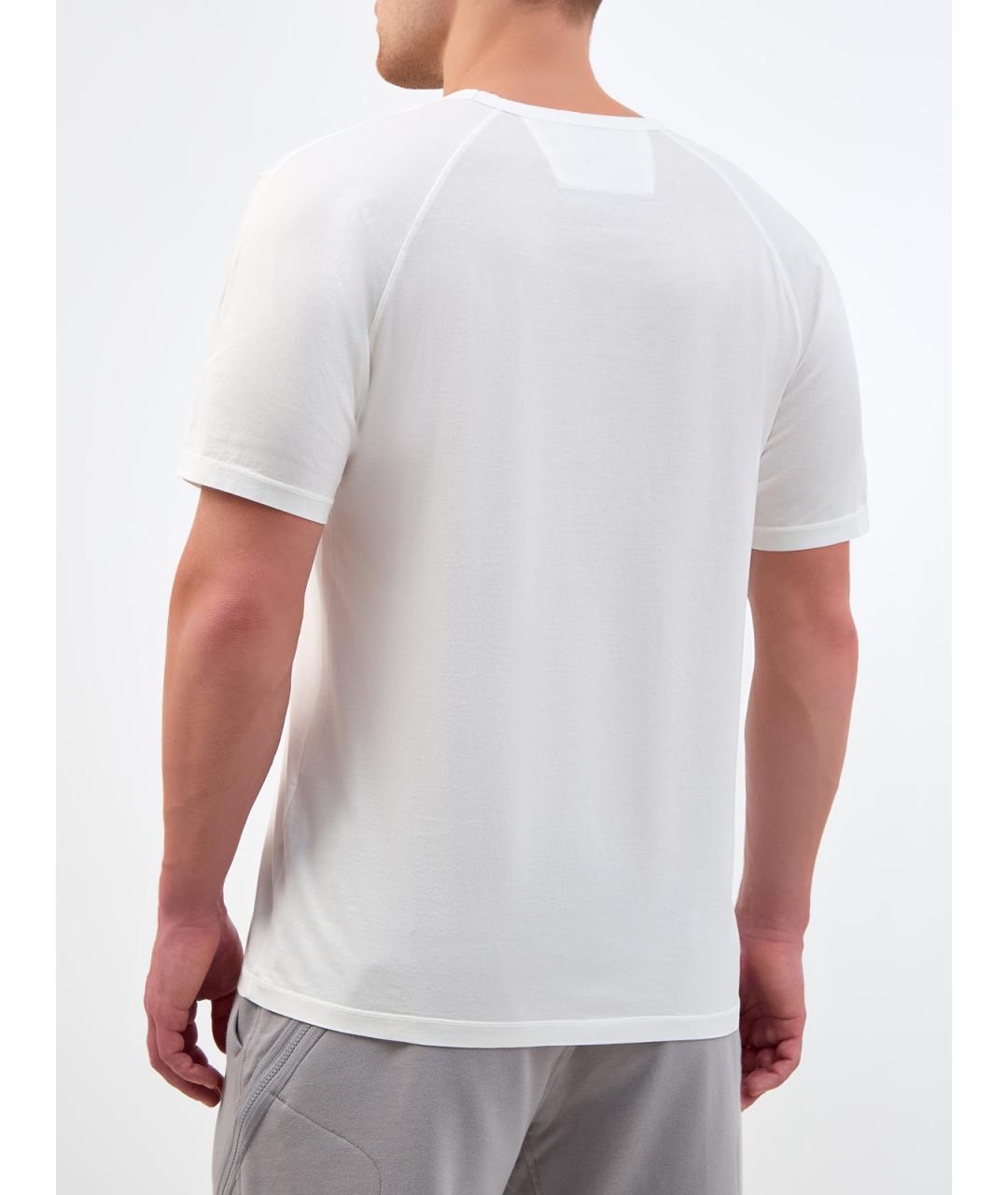 CP COMPANY Белая хлопковая футболка, фото 4