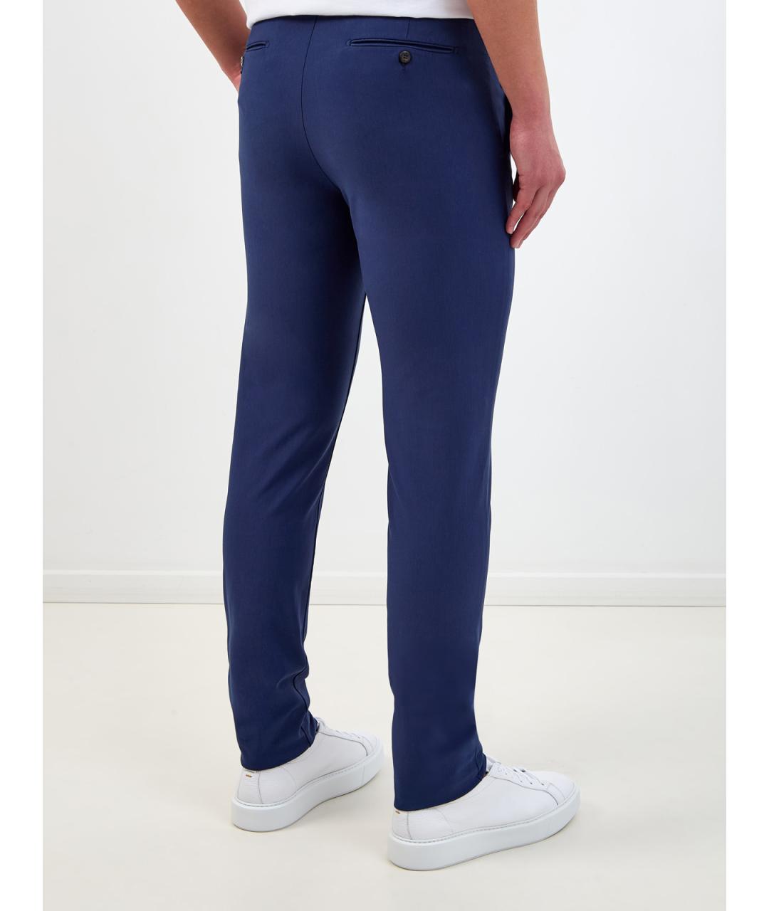 ELEVENTY Синие хлопковые повседневные брюки, фото 4