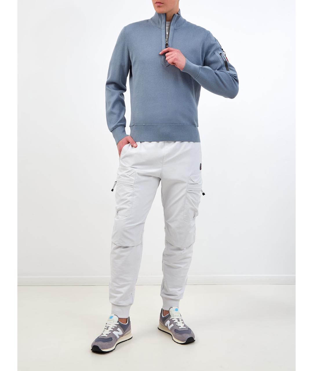 PARAJUMPERS Голубой хлопковый джемпер / свитер, фото 2