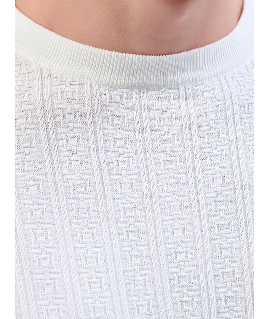 CANALI Белый хлопковый джемпер / свитер, фото 5