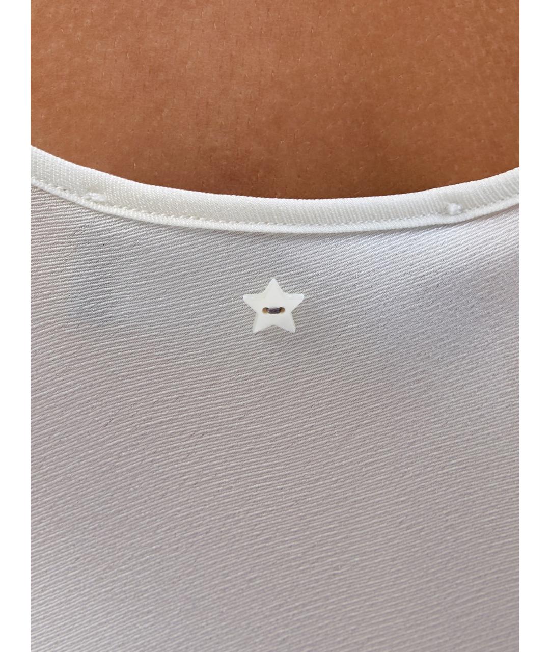 LORENA ANTONIAZZI Белая ацетатная майка, фото 5