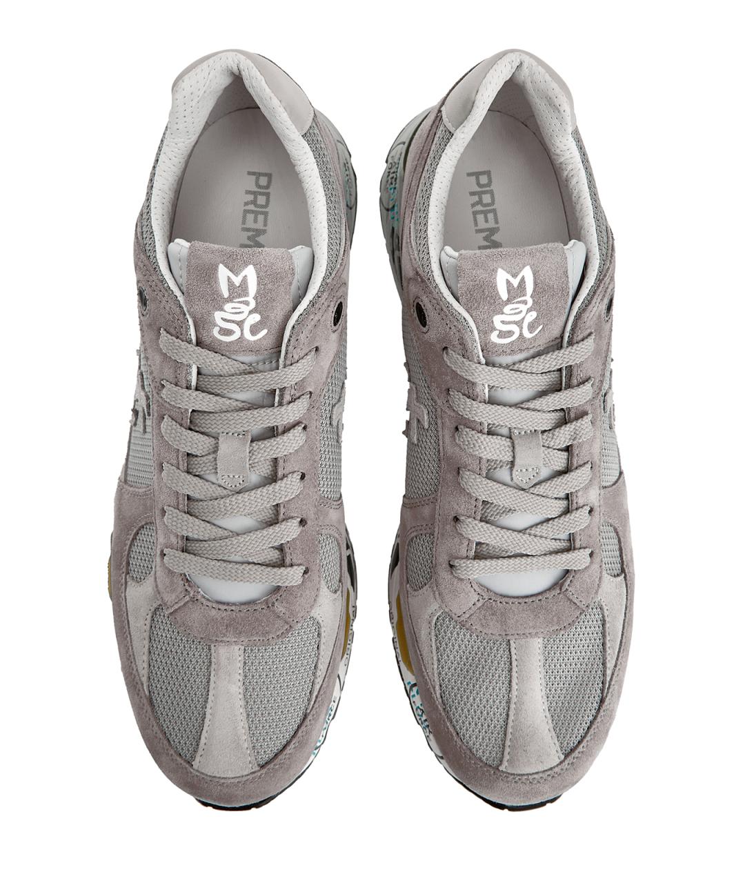 PREMIATA Серые синтетические низкие кроссовки / кеды, фото 5
