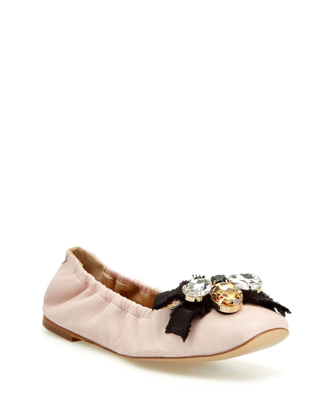 CASADEI Розовые кожаные балетки, фото 3