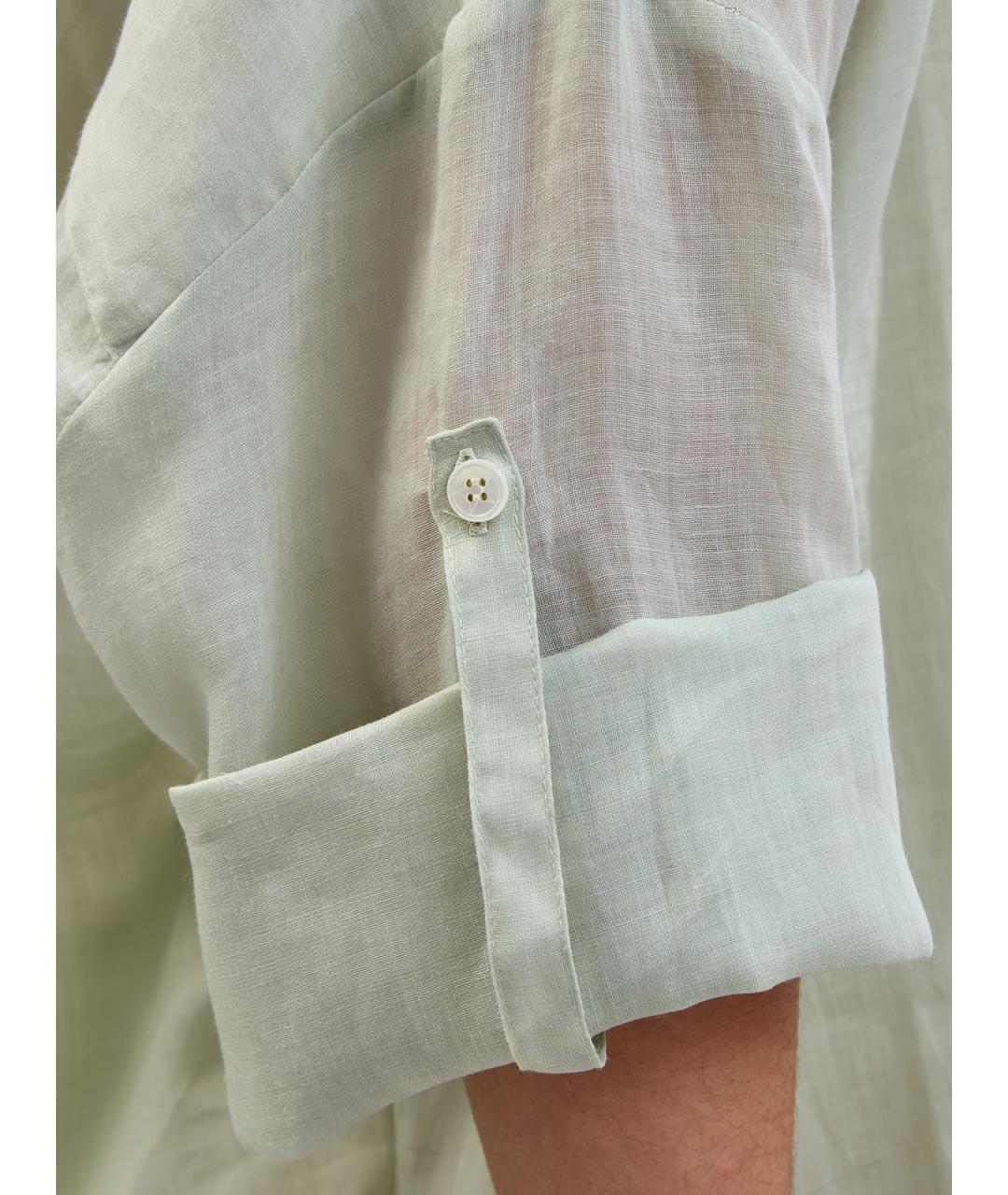 LORENA ANTONIAZZI Зеленая льняная рубашка, фото 5