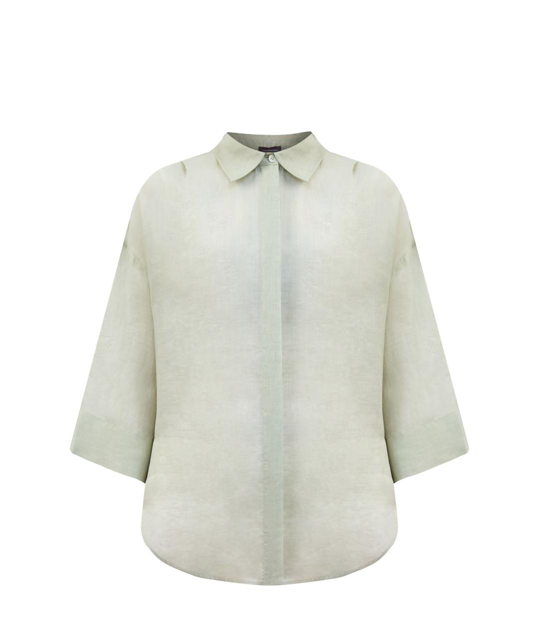 LORENA ANTONIAZZI Зеленая льняная рубашка, фото 1