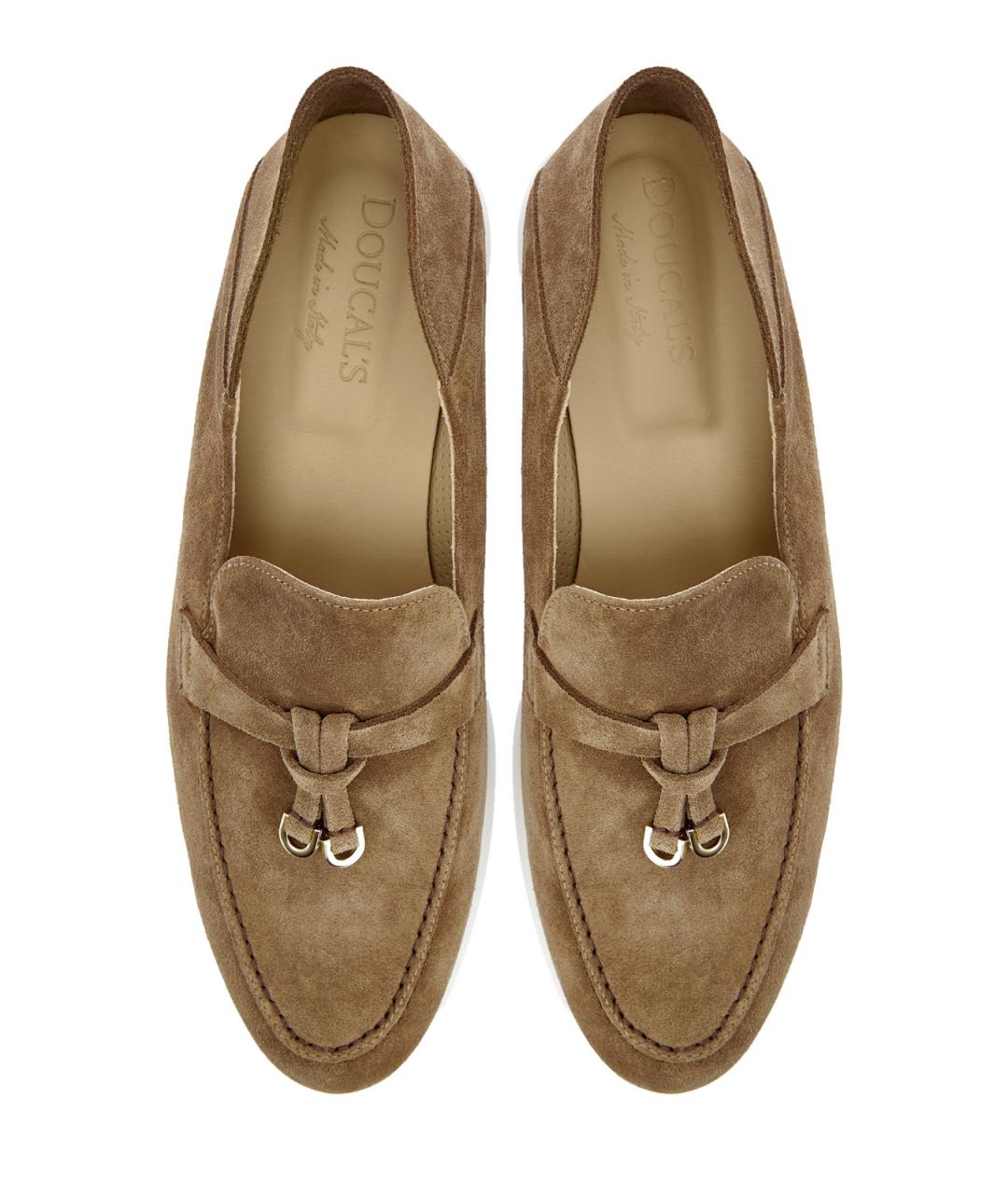 DOUCAL'S Коричневые замшевые лоферы, фото 4