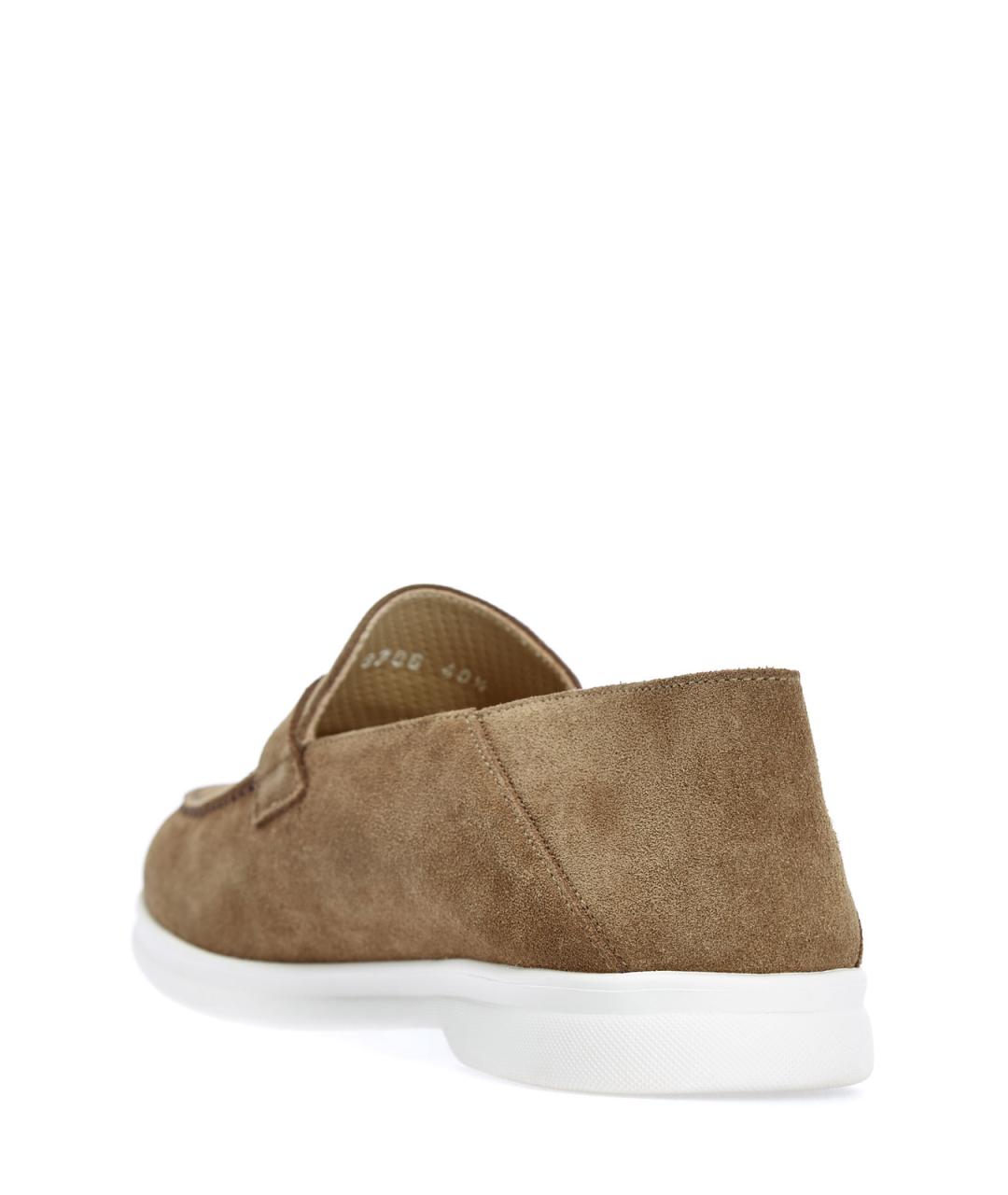 DOUCAL'S Коричневые замшевые лоферы, фото 3