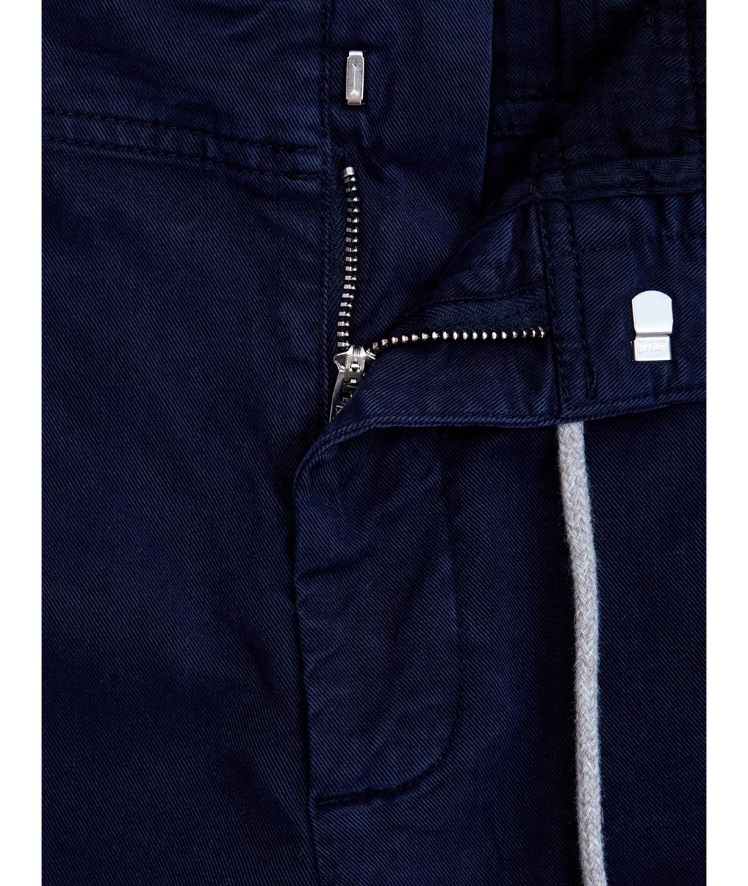 ELEVENTY Синие хлопковые шорты, фото 6