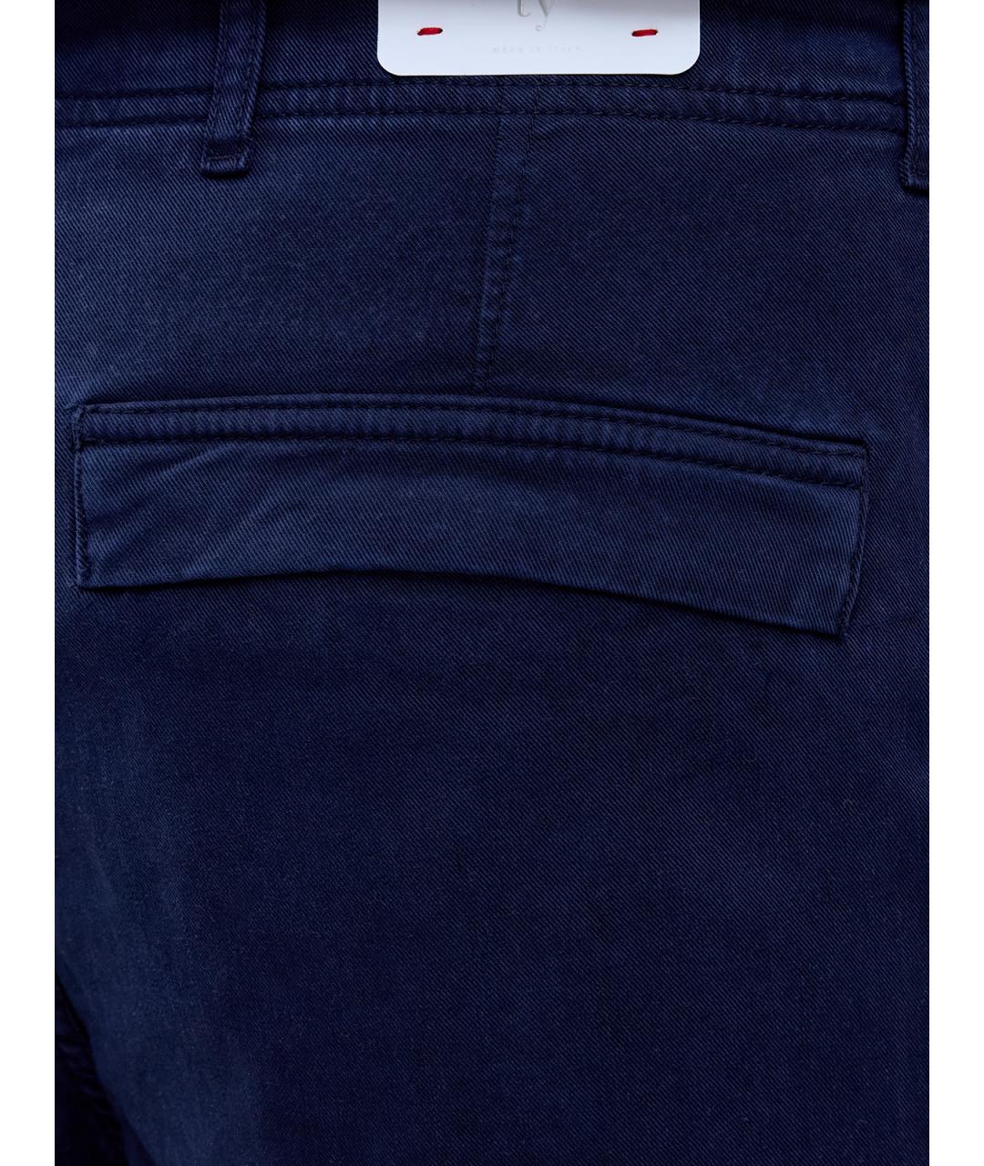 ELEVENTY Синие хлопковые шорты, фото 5