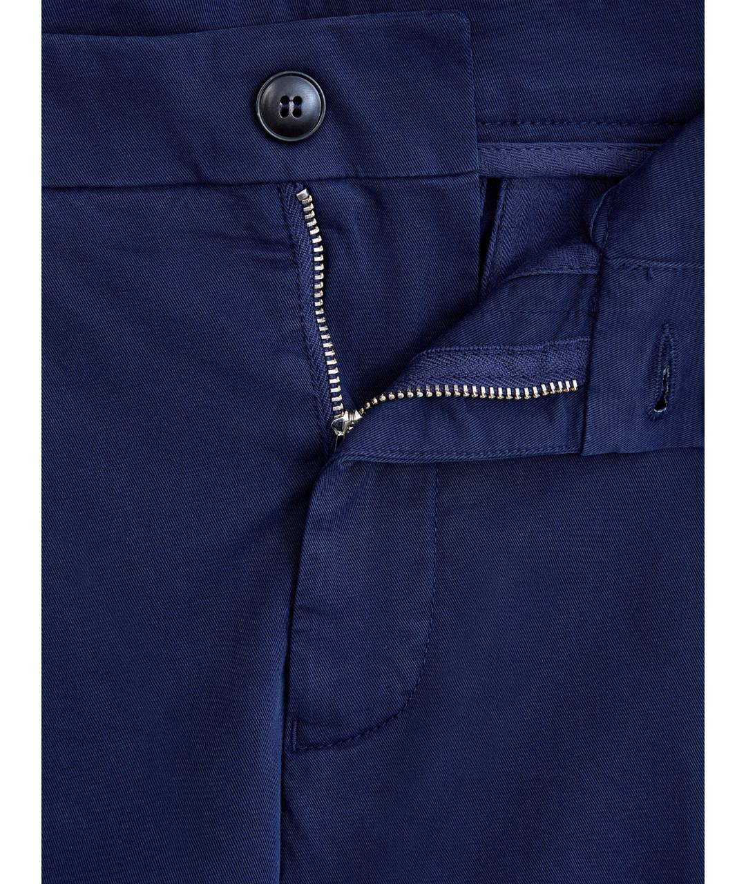 CANALI Синие хлопковые шорты, фото 6