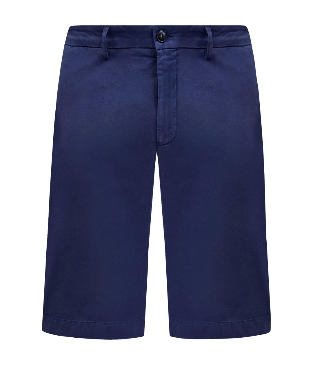 CANALI Синие хлопковые шорты, фото 1