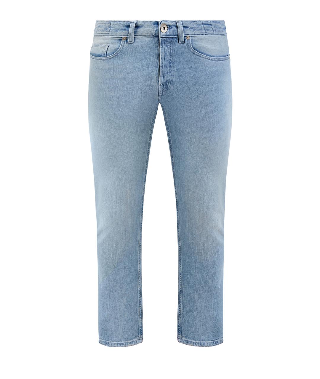 ELEVENTY Голубые хлопковые джинсы скинни, фото 1