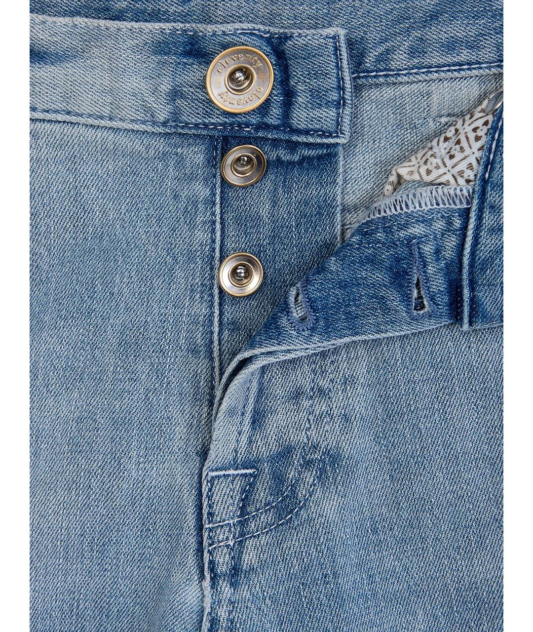 ELEVENTY Голубые хлопковые джинсы скинни, фото 6