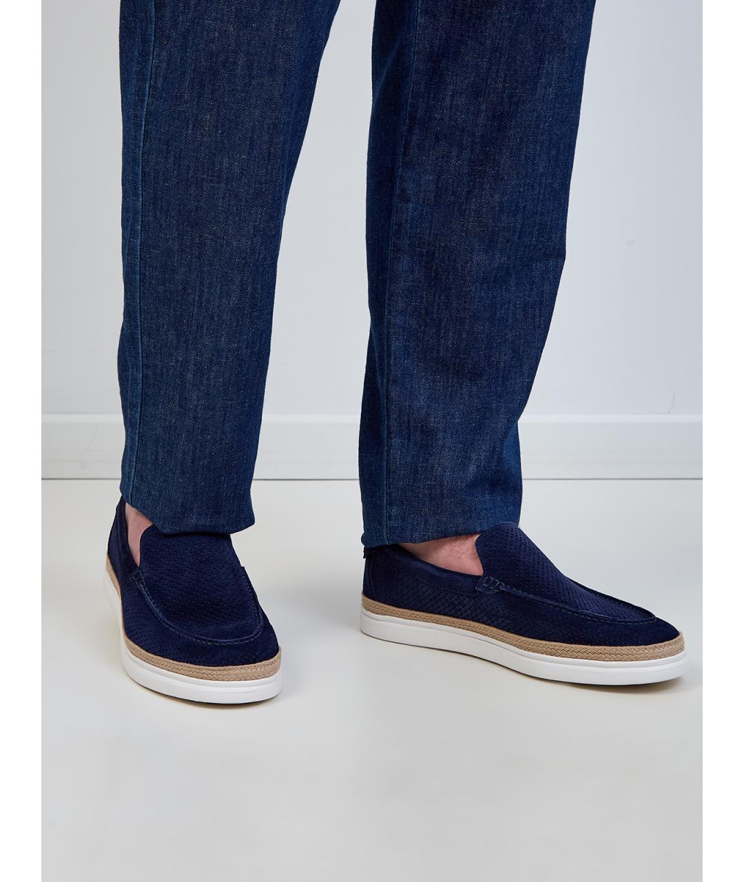 BARRETT Синие замшевые лоферы, фото 2